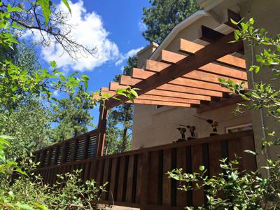 Custom Rail & Privacy Features from Woodland Park Deck Builder