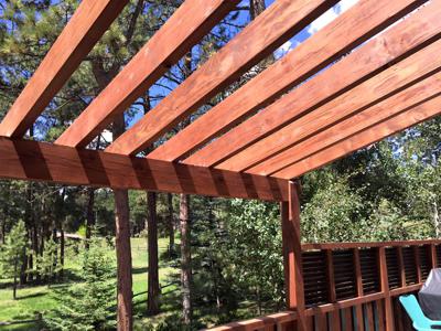 Custom Rail & Privacy Features from Woodland Park Deck Builder