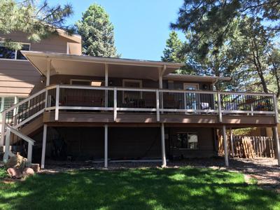 Wood and Steel Rail from Woodland Park Deck Builder