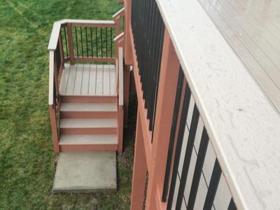 Click to view full size Custom Designed Staircases  from Woodland Park Deck Builder