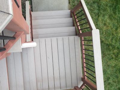 Click to view full size Custom Designed Staircases  from Woodland Park Deck Builder