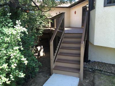Click to view full size Custom Designed Staircases  from Woodland Park Deck Builder