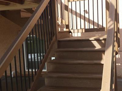 Click to view full size Custom Designed Staircases  from Woodland Park Deck Builder