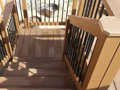 Click to view full size Custom Designed Staircases  from Woodland Park Deck Builder