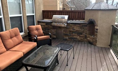 Project gallery of Composite Deck & Stone Patio in Woodland Park